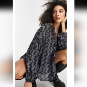 Free People Night Combo Sleep Shirt Size M